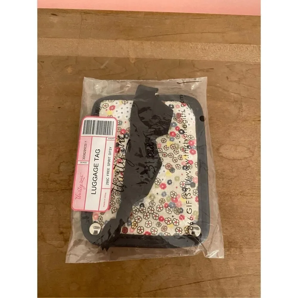Thirty-one luggage Tag NWT 295C FREE SPIRIT DITSY floral
